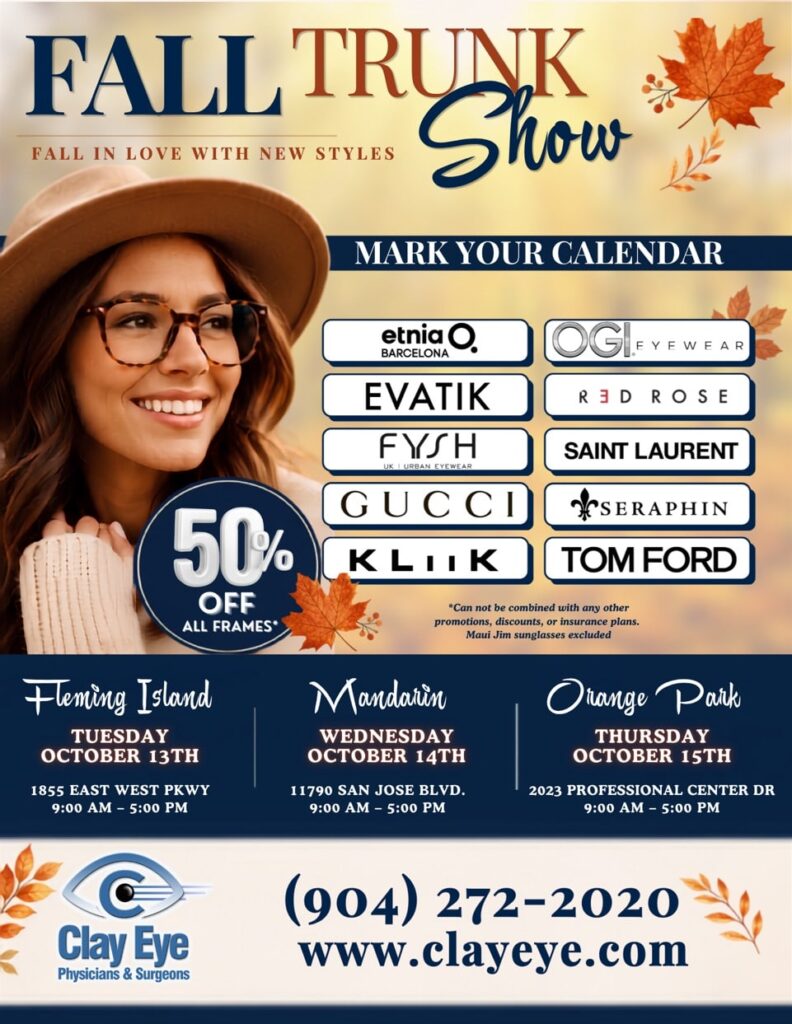 Fall Trunk Show 2026 - Clay Eye - Eye Doctors Jacksonville